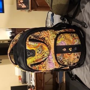 Crocs Full Size Backpack Crocodile Graffiti Multicolor 18" x 12"